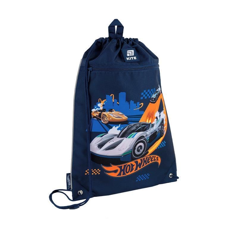 Сумка для обуви KITE Hot Wheels 46x33 см Темно-синий (HW25-601M-3)