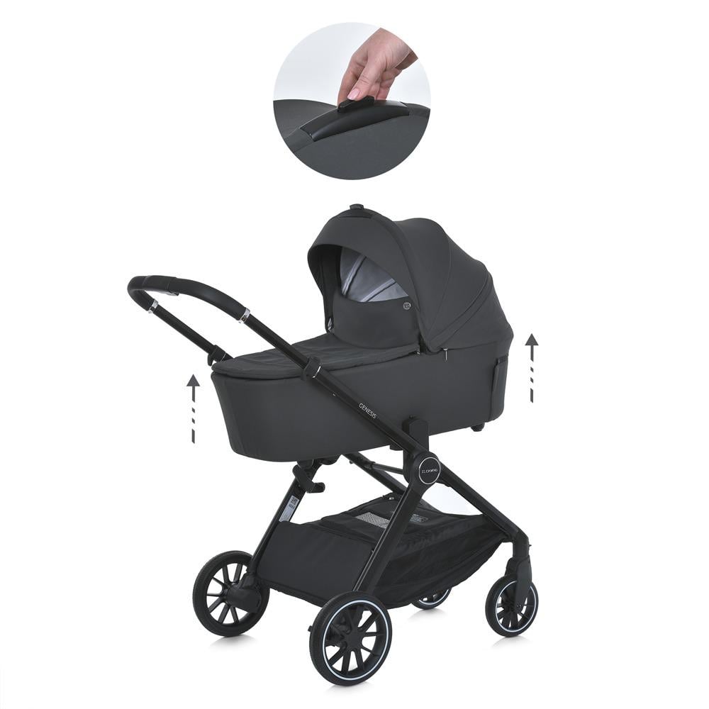 Коляска универсальная El Camino ME 1126 Asphalt Gray Genesis 2в1 - фото 23 Коляска универсальная El Camino ME 1126 Asphalt Gray Genesis 2в1 - фото 23