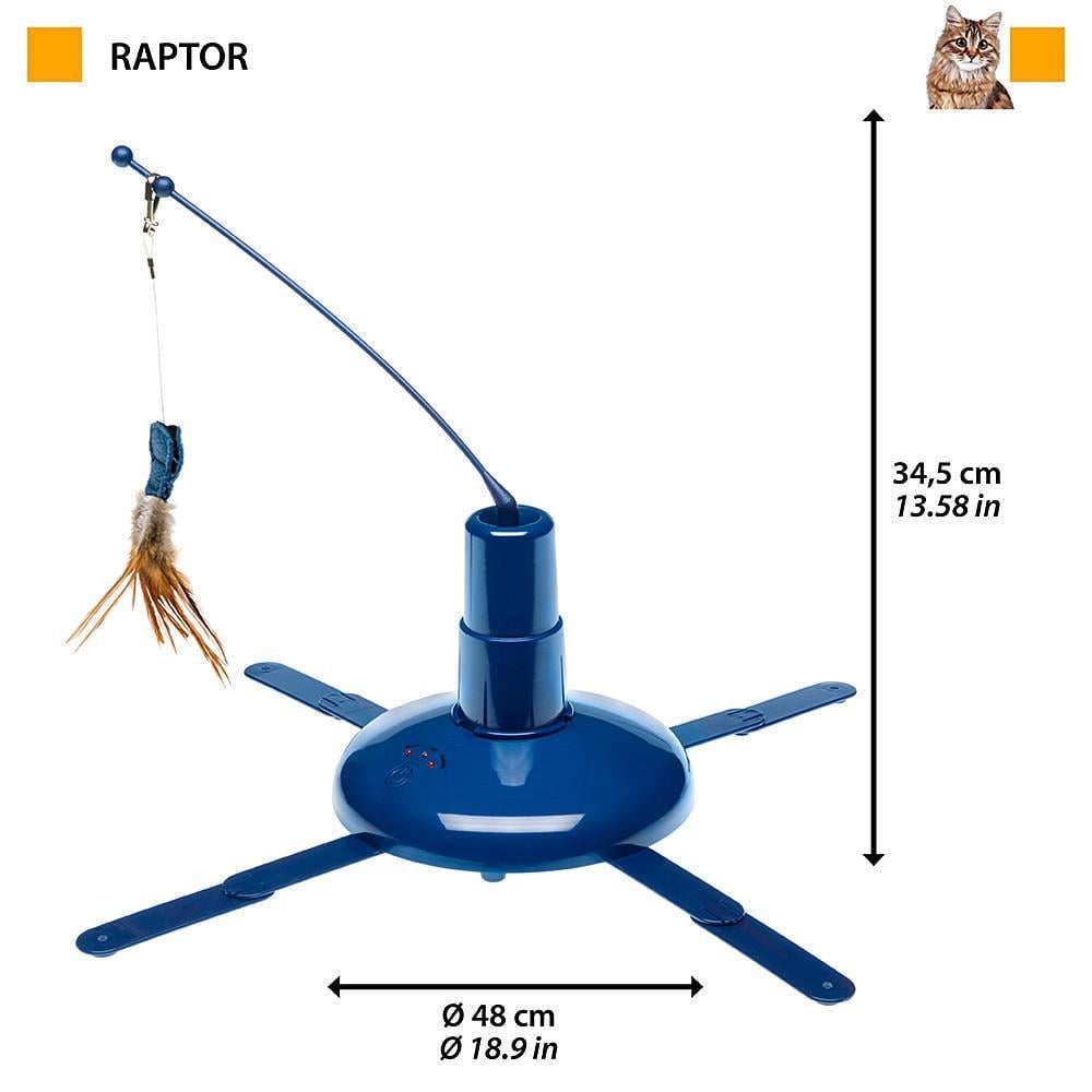 Іграшка для котів Ferplast Raptor Карусель з пір'ям 48х48х34,5 см (85082099) - фото 2