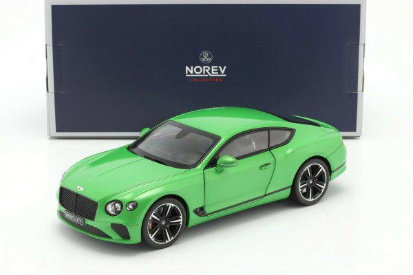 Модель автомобиля Norev 1:18 Bentley Continental GT 2018 Apple Green (182784) - фото 7 Модель автомобиля Norev 1:18 Bentley Continental GT 2018 Apple Green (182784) - фото 7