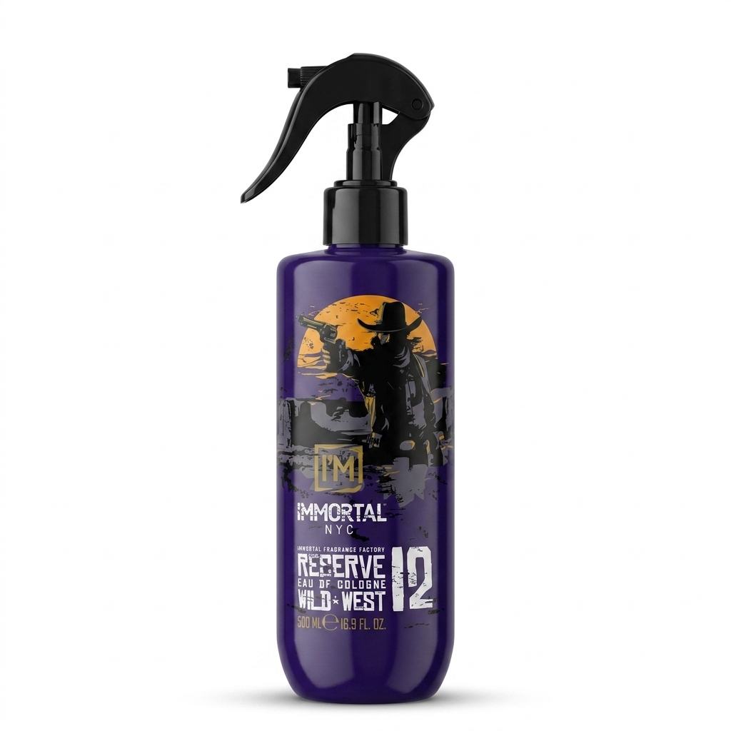 Одеколон-спрей після гоління IMMORTAL12 Wild West Reserve Eau De Cologne 500 мл (NYC202)