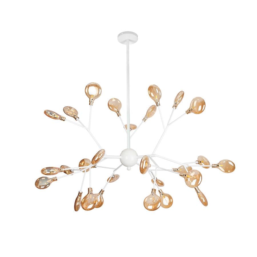 Люстра Levistella 918LP262-27 WH+BR на 27 плафонів Бронзовий/Білий (2586673381)