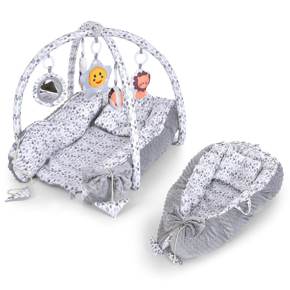 Развивающий кокон-коврик для младенца ME 1197 Gray (28432672) - фото 3 Развивающий кокон-коврик для младенца ME 1197 Gray (28432672) - фото 3