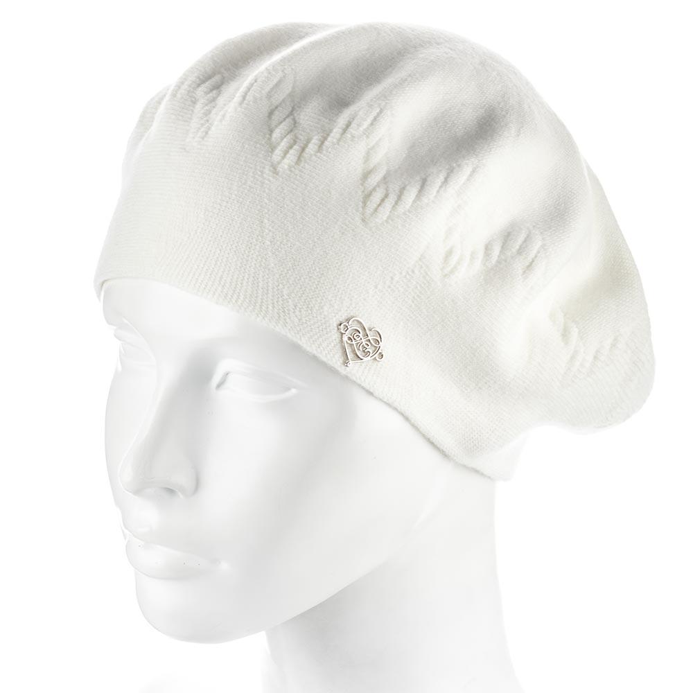 Берет женский Zolly ZH247 двойной полушерстяной Молочный