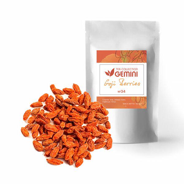 Чай ягідний Gemini Goji Berries Ягоди годжі 100 г (356)