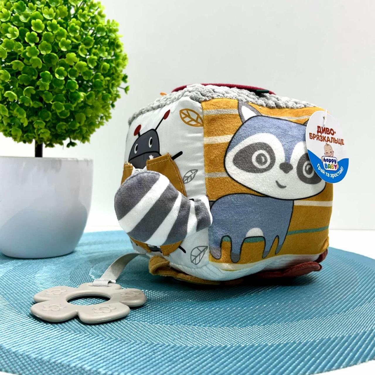 Погремушка Limo Toy Бизикуб плюшевый (9393A)