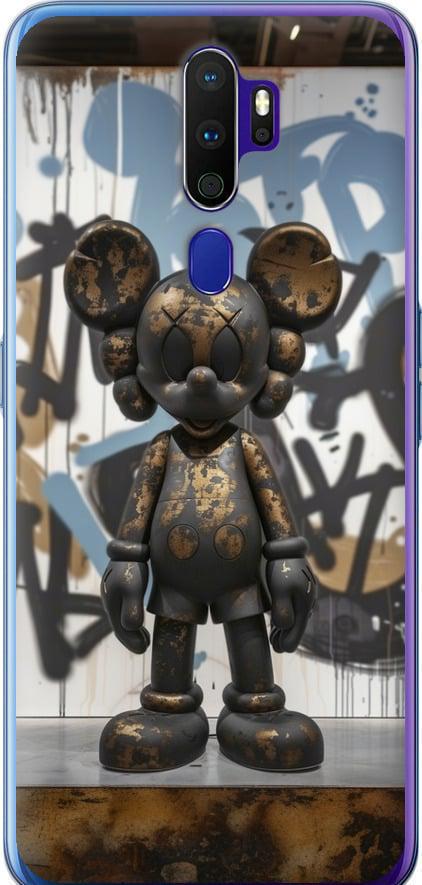 Чехол на Oppo A9 2020 Bronze kaws v2 (6098t-1865-42517)