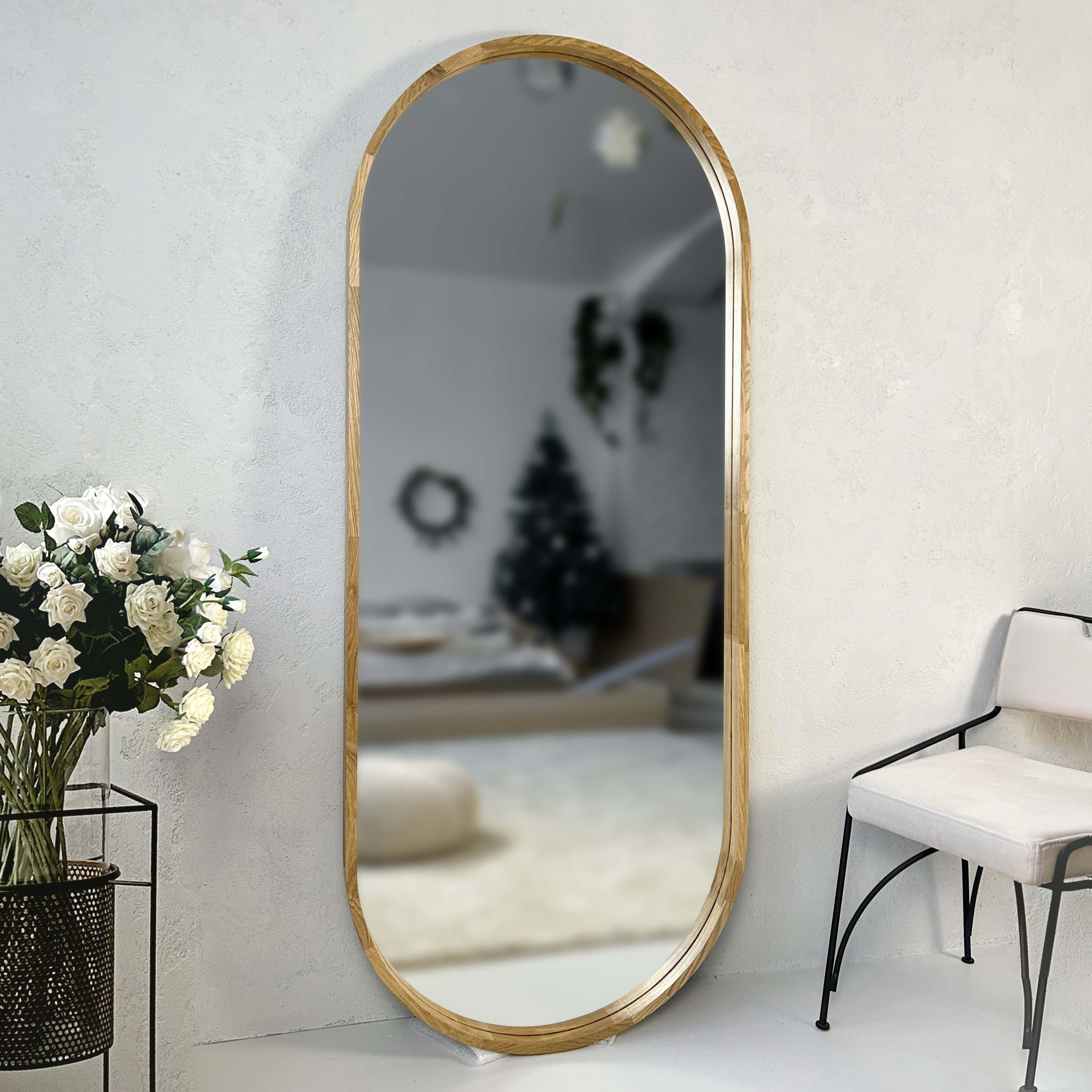 Підлогове дзеркало ростове капсула Luxury Wood Natural Oak дерев’яне 170x70 см Дуб