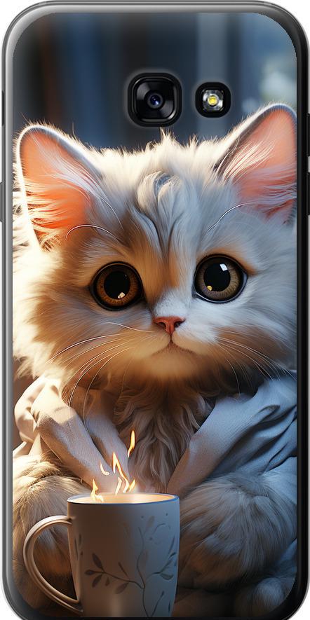 Чехол на Samsung Galaxy A5 (2017) White cat (5646t-444-42517)