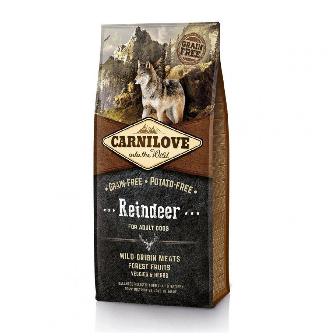 Корм сухой Carnilove Raindeer для взрослых собак всех пород с северным оленем 12 кг