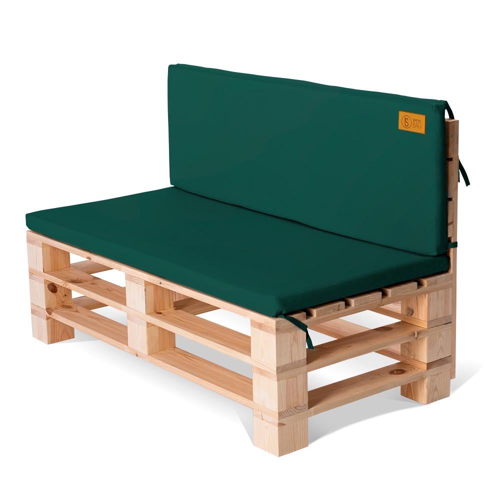 Комплект подушек для садовой мебели SanchoBAG Оксфорд 120x40x10/120х80x10 см Темно-зеленый (pdm-4013-so310-40)