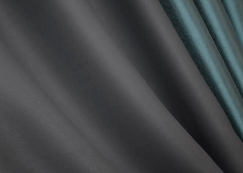 Шторы блекаут 1,5х2,7 м 2 шт. Бирюзовый/Темно-серый (014дк/1241-1293ш) - фото 4