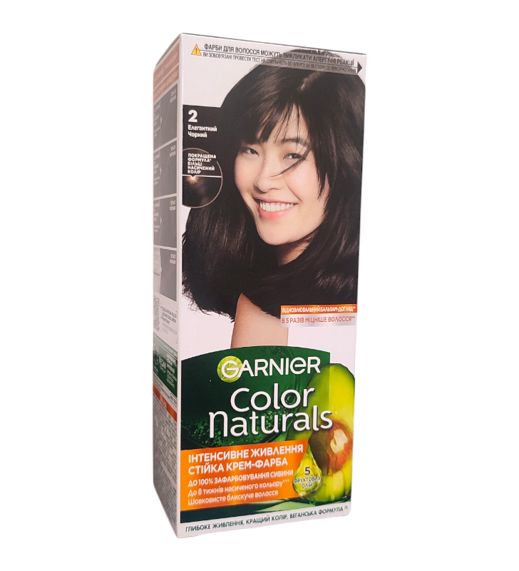 Краска для волос Garnier Color Naturals 2 Элегантный черный