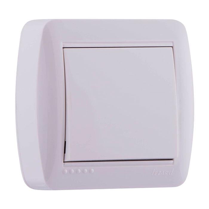 Выключатель Lezard Demet 1-клавишный Белый (7110200100)