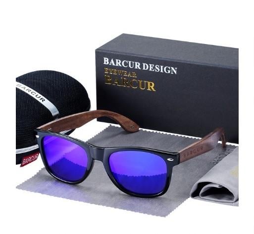 Солнцезащитные очки BARCUR DESIGN Wayfarer с поляризованными линзами Темно-синий (BC8700/Dark/Blue/EVA)