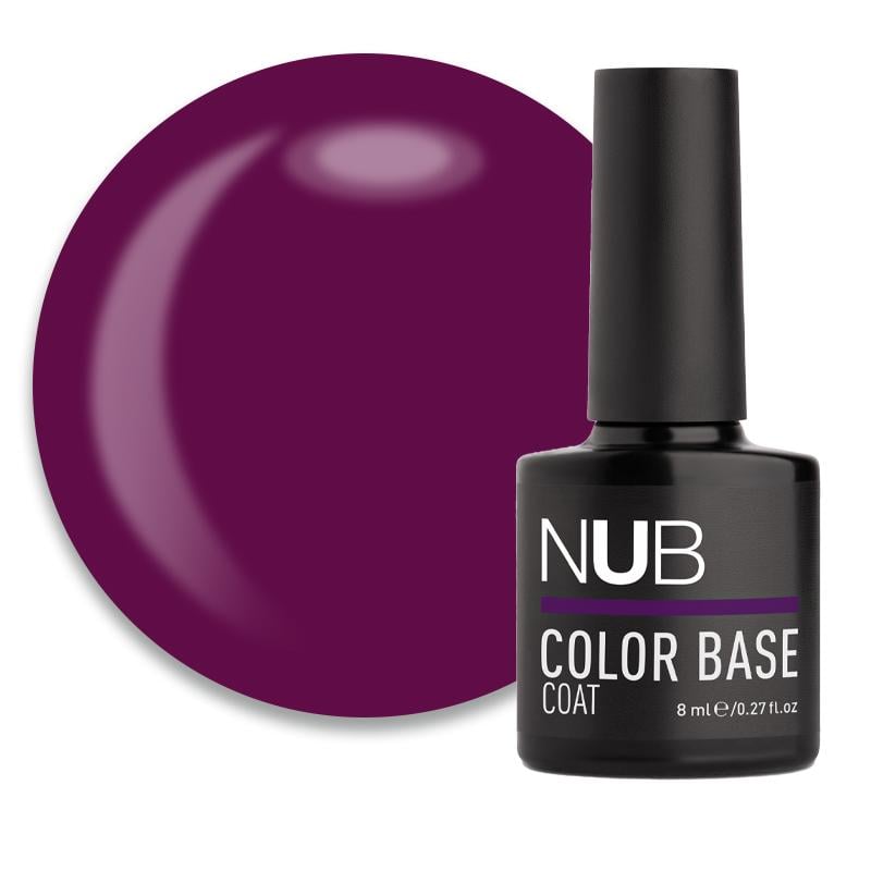 База кольорова каучукова NUB Color Base Coat 8 мл 20 Plum Слива бордо (90035573)