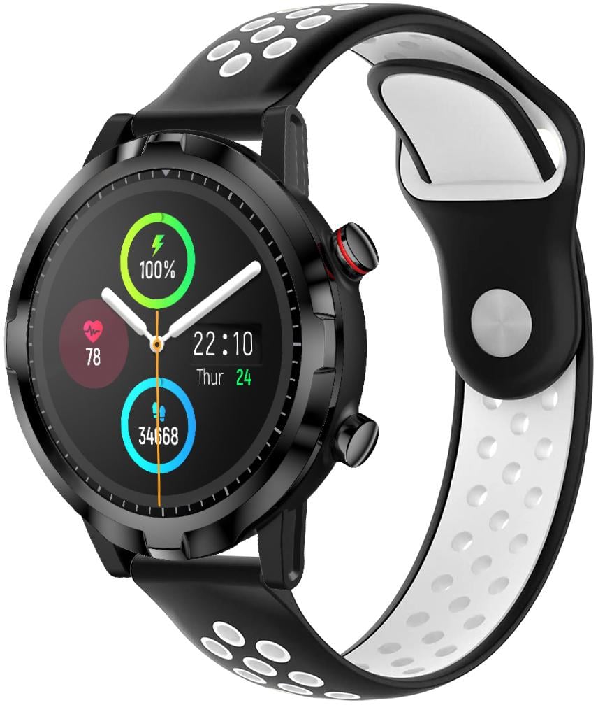 Ремешок Sport для Haylou Smart Watch RT LS05S 22 мм Black/White (23207-1E)