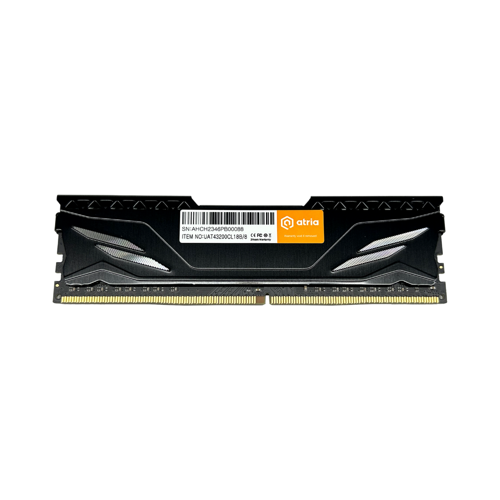 Оперативна пам'ять Atria Fly Black UAT43200CL18B/8 DDR4/8 Gb/3200 МГц для настільних ПК (586685) - фото 2