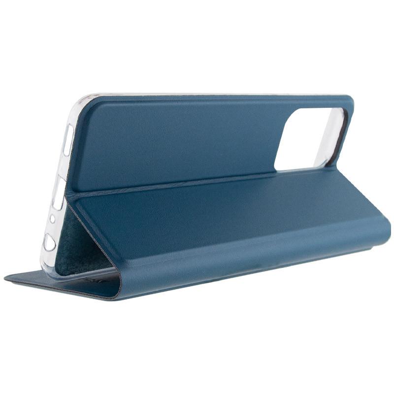 Протиударний шкіряний чохол книжка GETMAN Elegant (PU) для Xiaomi Redmi 13C / Poco C65 Синій - фото 5 Протиударний шкіряний чохол книжка GETMAN Elegant (PU) для Xiaomi Redmi 13C / Poco C65 Синій - фото 5