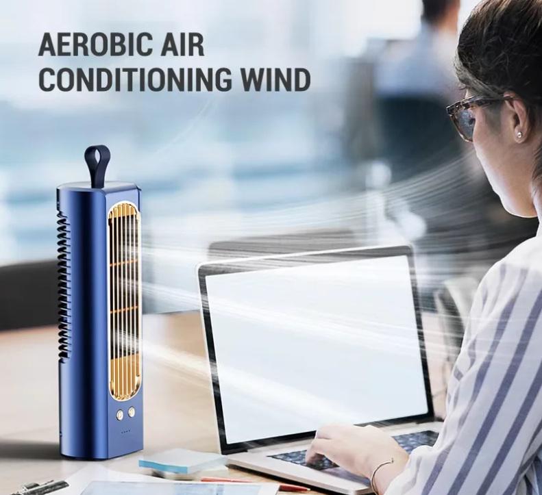 Вентилятор аккумуляторный Fan поворотный USB 45 Вт - фото 5