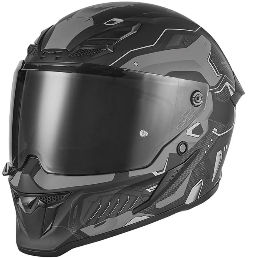 Мотошлем NOX Goliath Berserck 2XL Black Matt/Grey (48655) Мотошлем NOX Goliath Berserck 2XL Black Matt/Grey (48655)