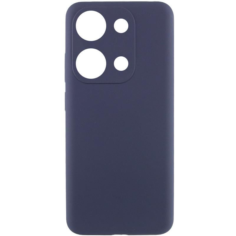 Противоударный чехол Silicone Cover Lakshmi Full Camera (AAA) для Xiaomi Redmi Note 13 4G Темно-синий / Midnight blue