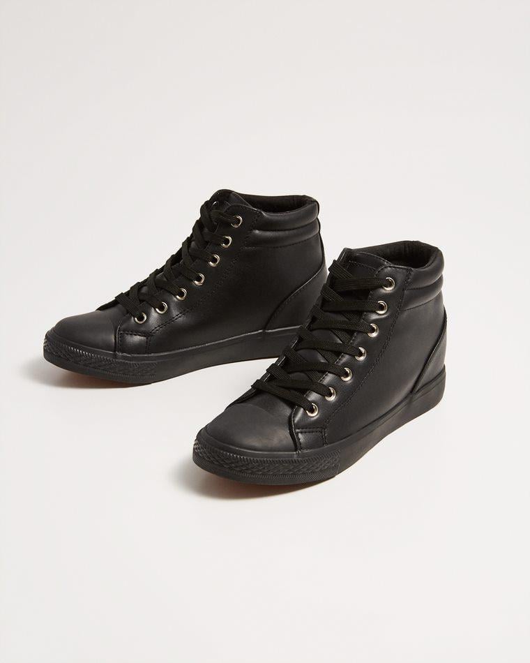 Кроссовки высокие женские из эко-кожи Diverse SELENI р. 39 Черный (5902598500021)