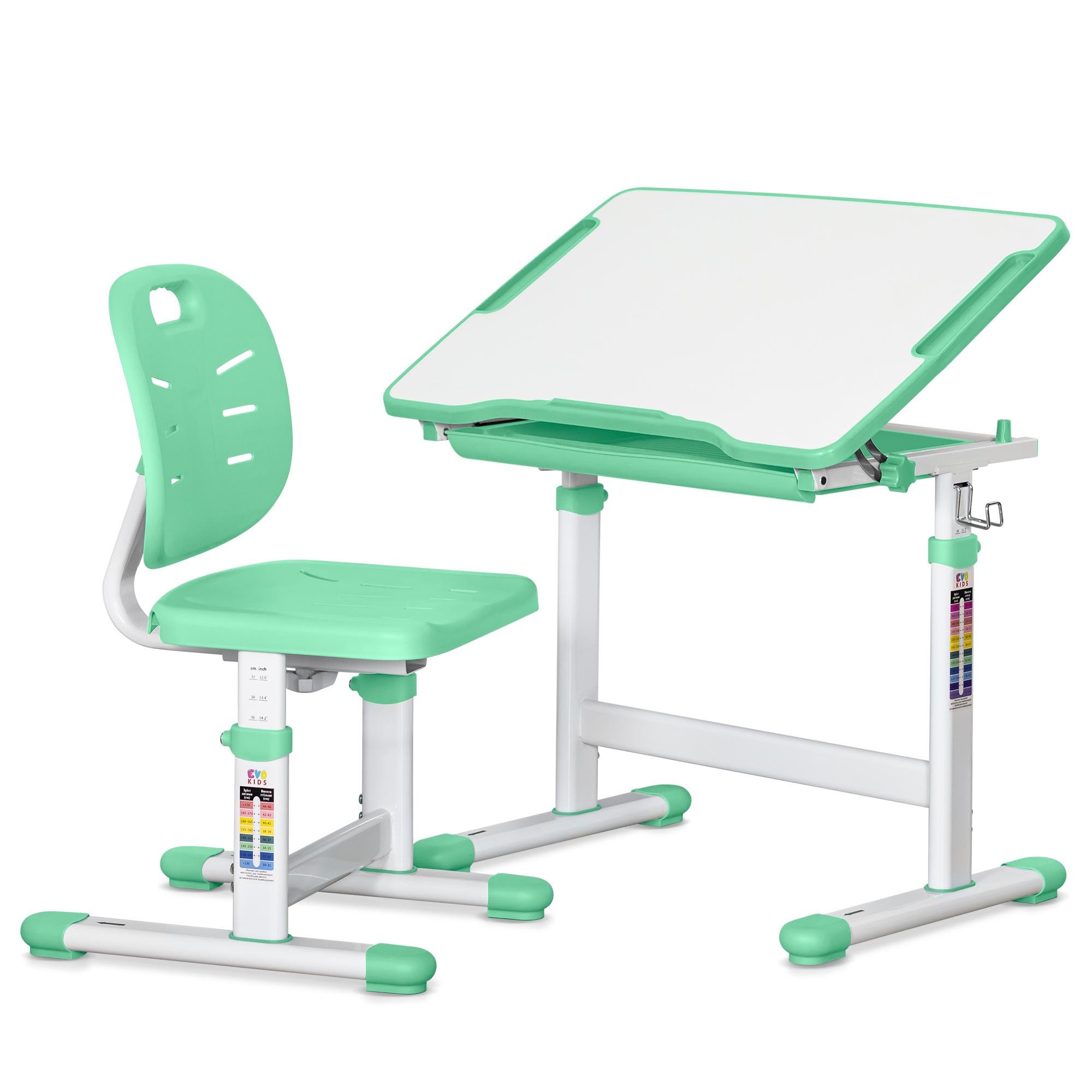 Комплект стіл та стілець Evo-kids Evo-05 Ergo Green (Evo-05 Ergo Z)