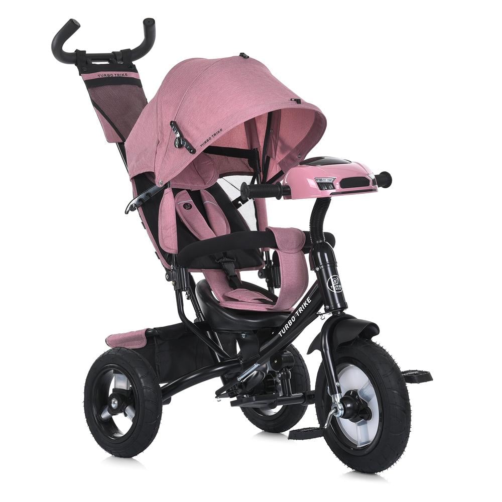Дитячий велосипед триколісний Turbo Trike MT 1006 гумові колеса Рожевий (294212915) - фото 1