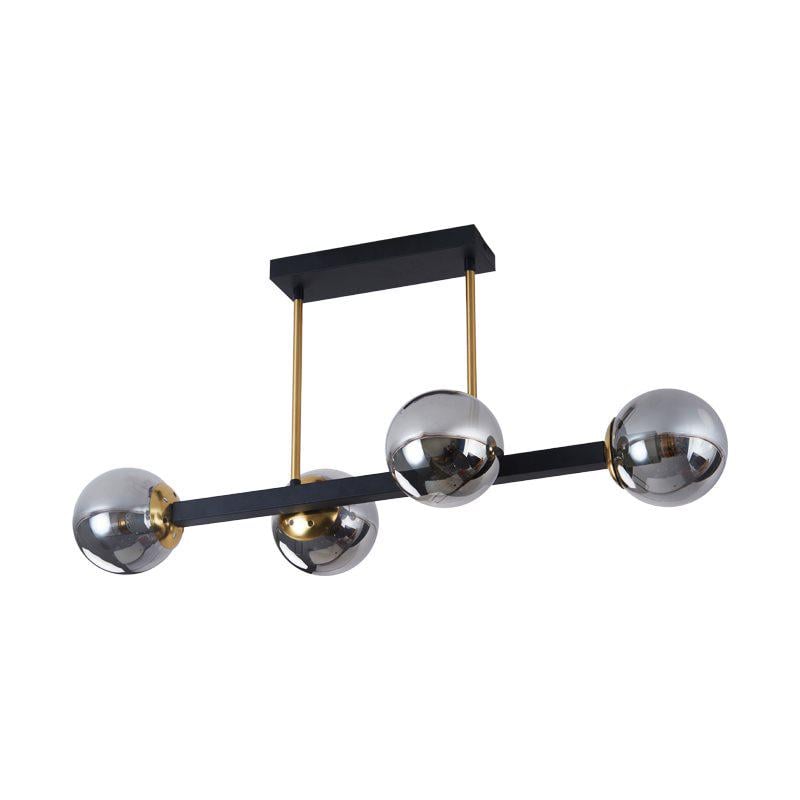 Люстра декоративная GLX-23752-4A BK+GD на 4 плафона