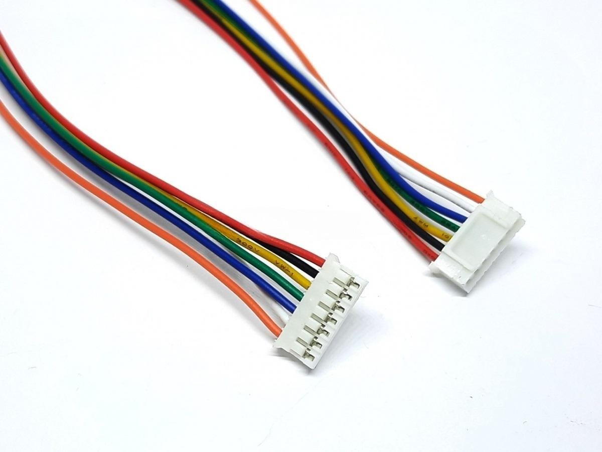 Кабель с разъемами JST PH 2,0 мм Female 7pin двухсторонний для FPV полетных контроллеров 10 см (00-00027543)