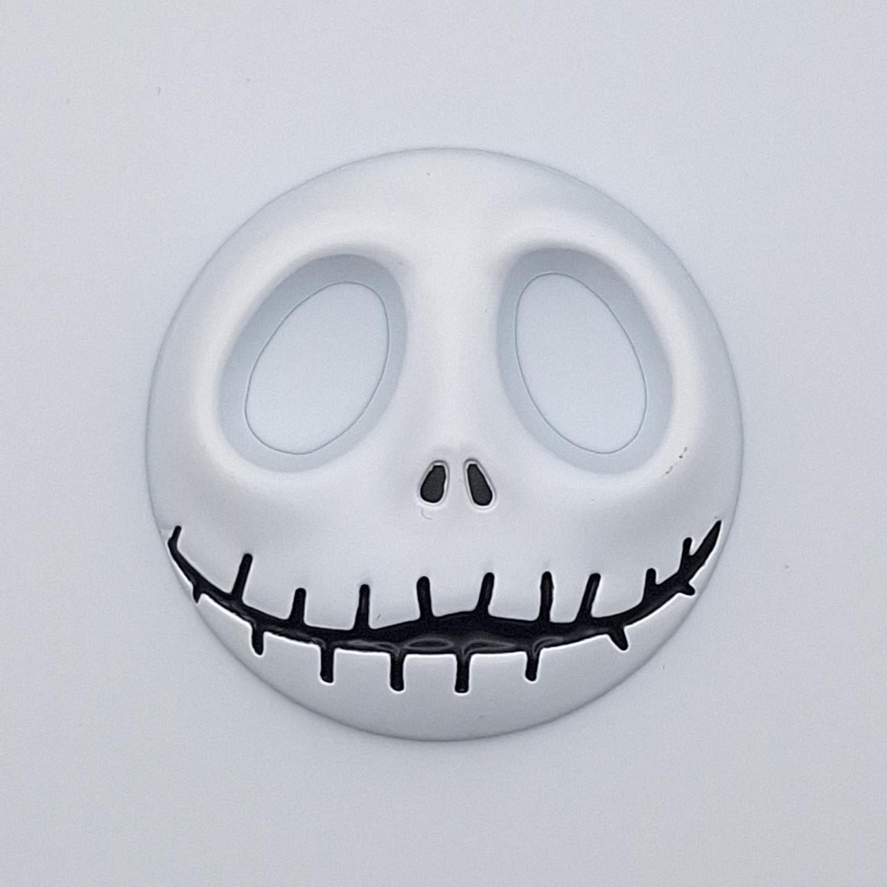Эмблема Калака Череп день мертвых Halloween Белый/5х5 см Черный матовый (2549767020)