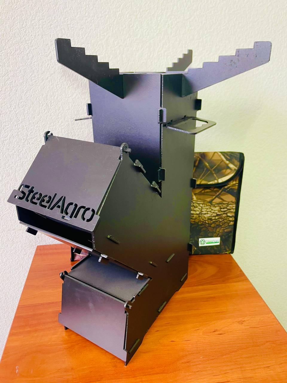 Турбо-печь разборная Steelagro Казачка крашеная 465x130x300 мм 3ХL (SA-05-001.1) - фото 8 Турбо-печь разборная Steelagro Казачка крашеная 465x130x300 мм 3ХL (SA-05-001.1) - фото 8