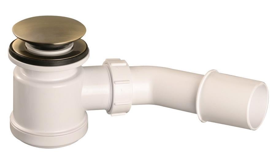 Сифон для душевых поддонов Mcalpine 50 мм клик-клак Бронзовый (HC26CLAB)