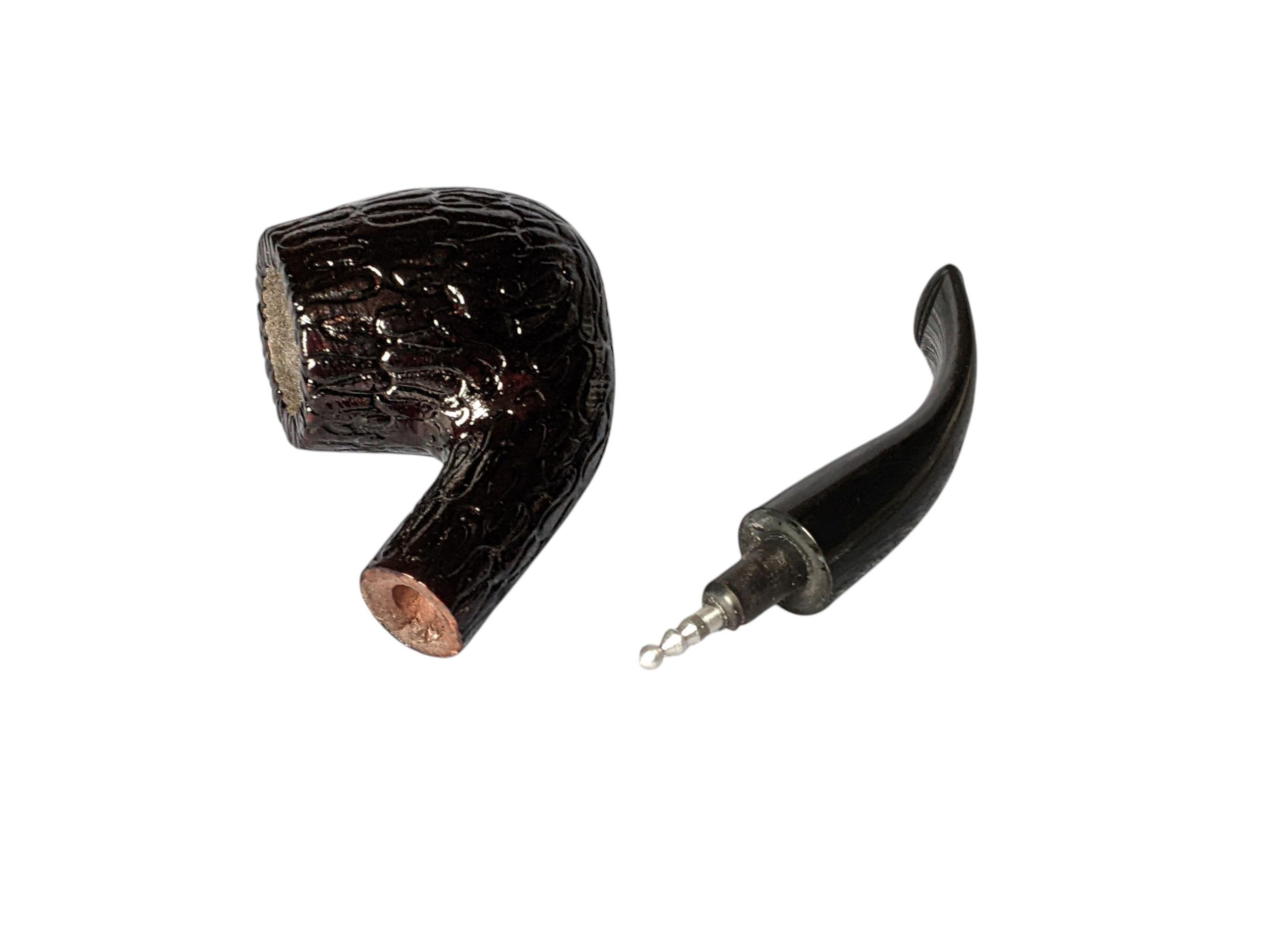 Курительная трубка Golden Gate Apple bent бук рифленая (101) - фото 4