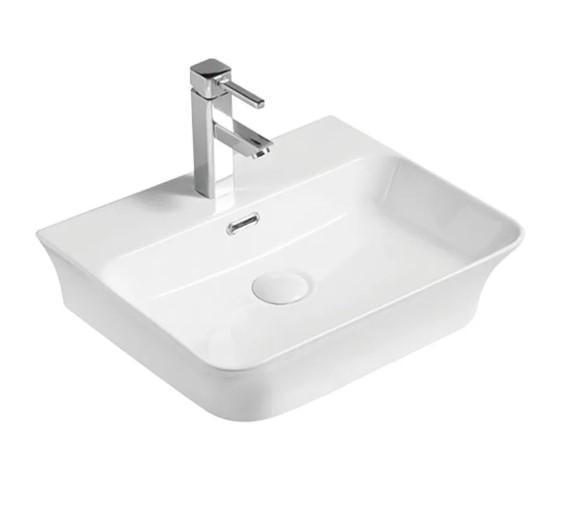 Раковина накладная MIXXUS Premium Bevel-0201 с переливом (MP6480)