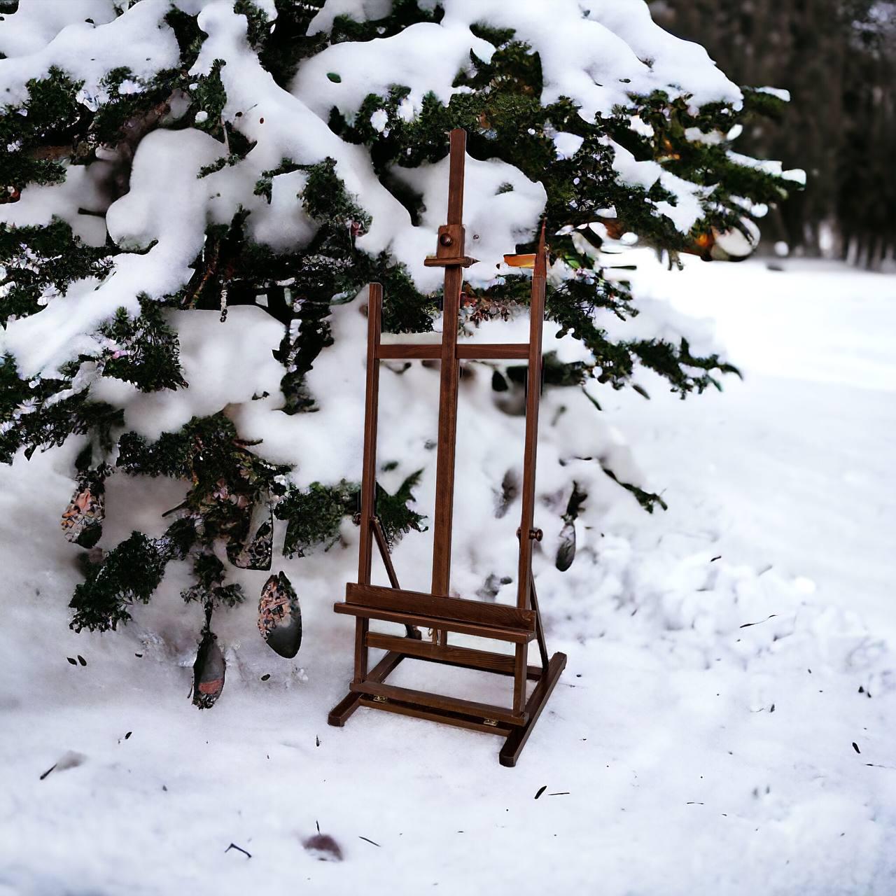 Мольберт станковый напольный 240х56х57 см Венге (ВМИ-10В) - фото 4
