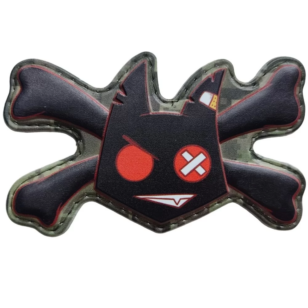 Патч объемный 3D Чертенок с костями ПВХ (07130793)