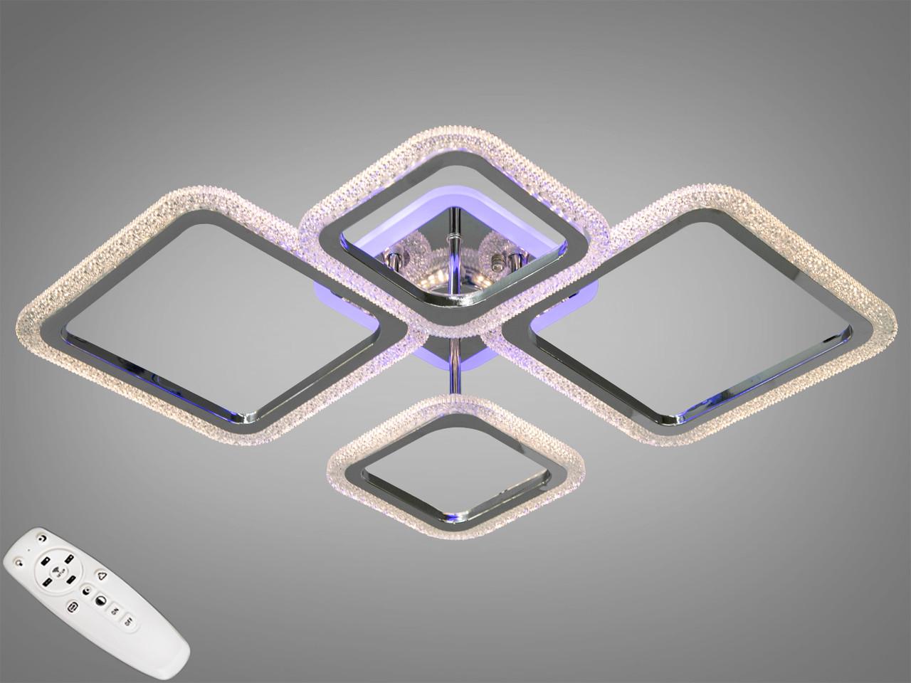 Люстра потолочная с диммером LED 2406/2+2HR 3col dim (2437588197)