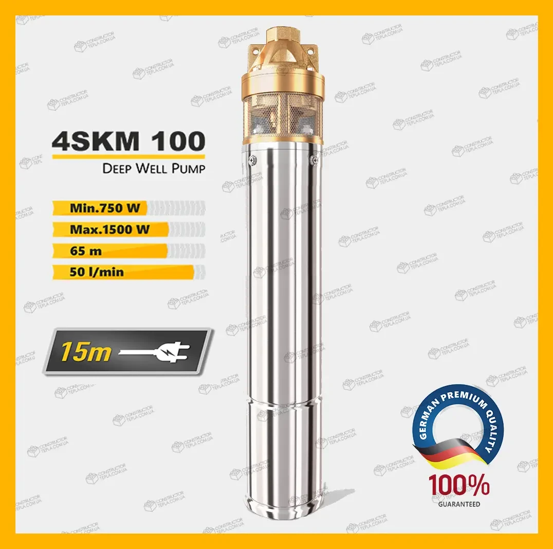 Насос глибинний TEKK HAUS 4SKM 100 - фото 2