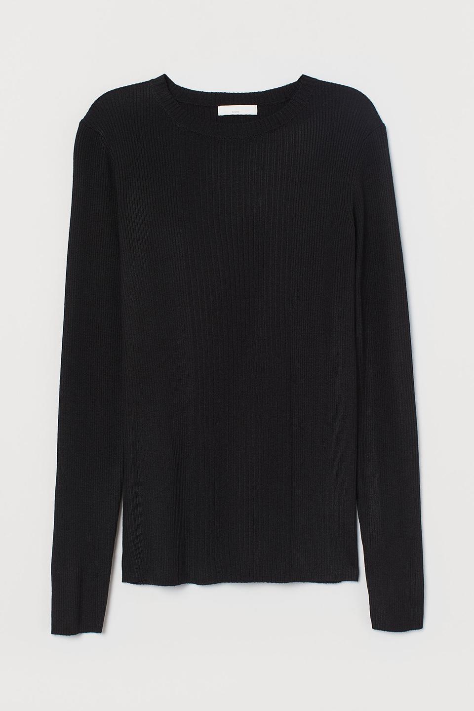 Реглан женский H&M M Черный (790645004b39)