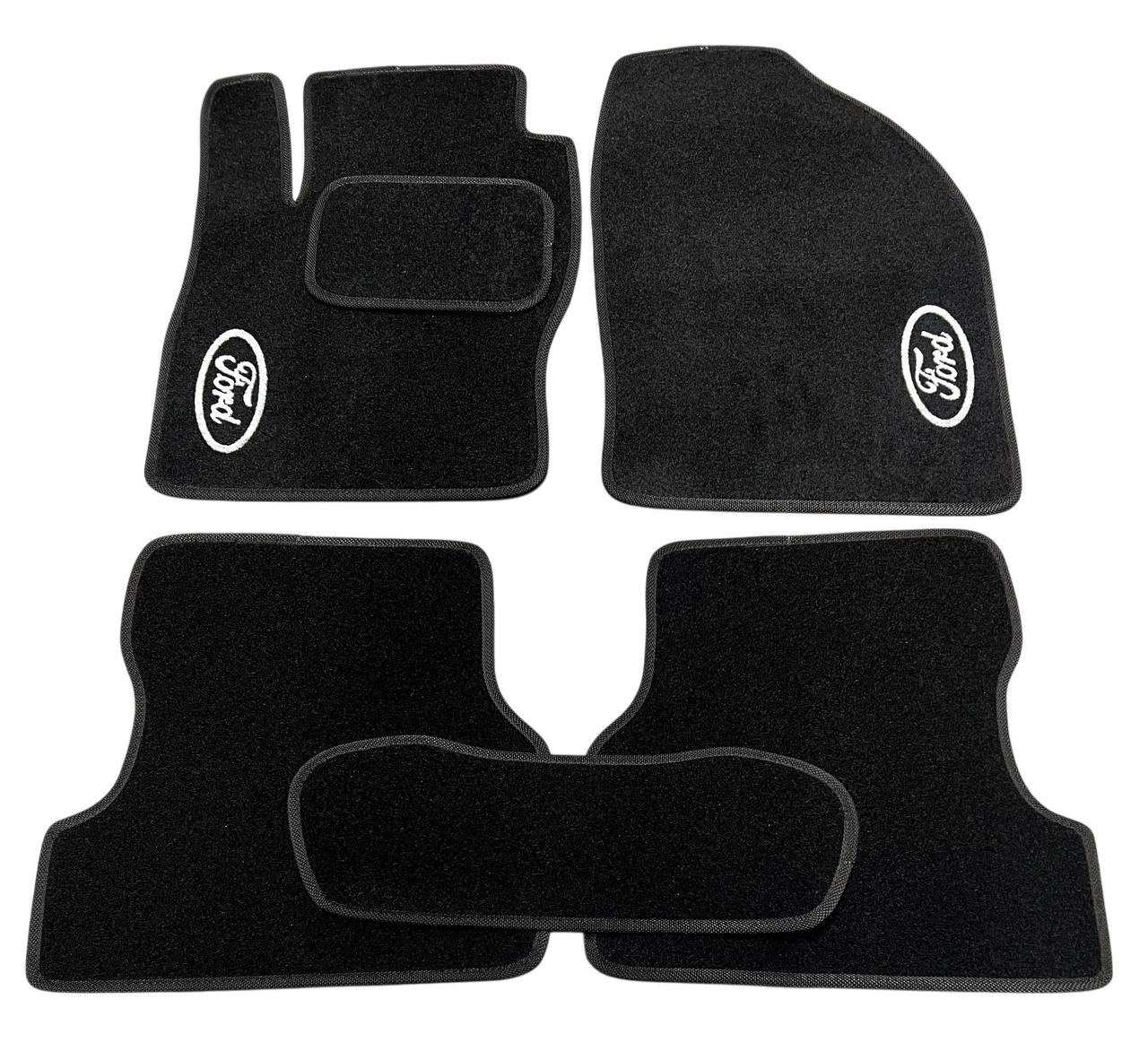 Килимки в салон ворсові для Ford Focus II 2004-2011 5 шт. Чорний (27327111)