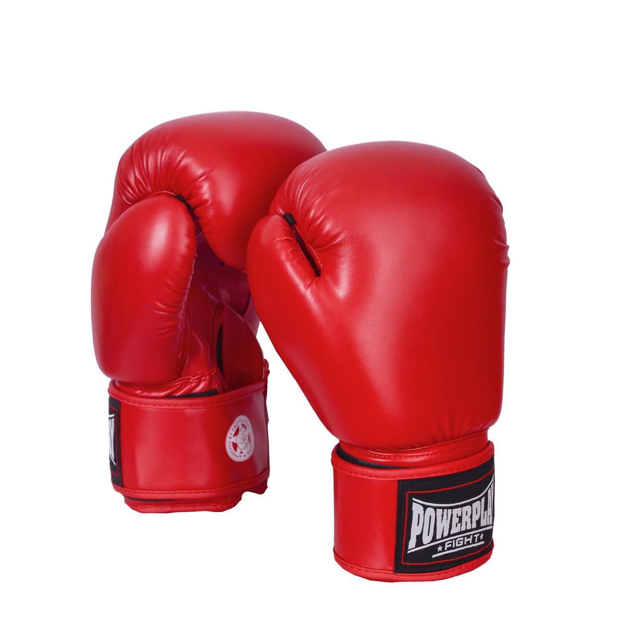 Боксерські рукавички PowerPlay 3004 Classic Червоний 14 ун. (PP_3004_14oz_Red) - фото 5