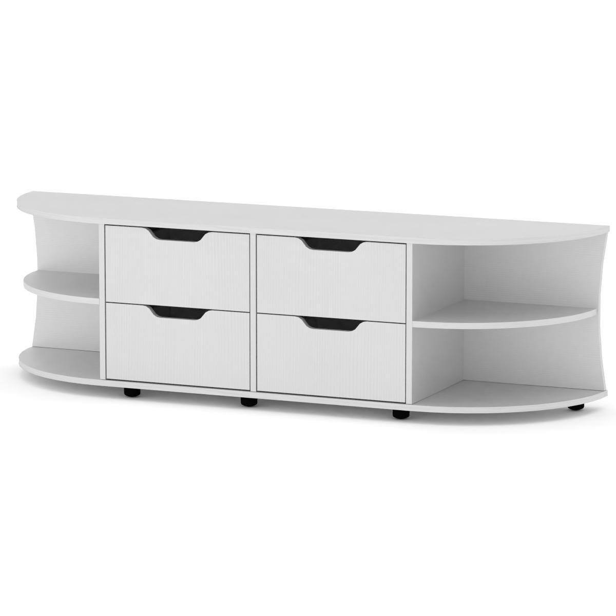 Тумба под телевизор Компанит Одесса Альба/Белый