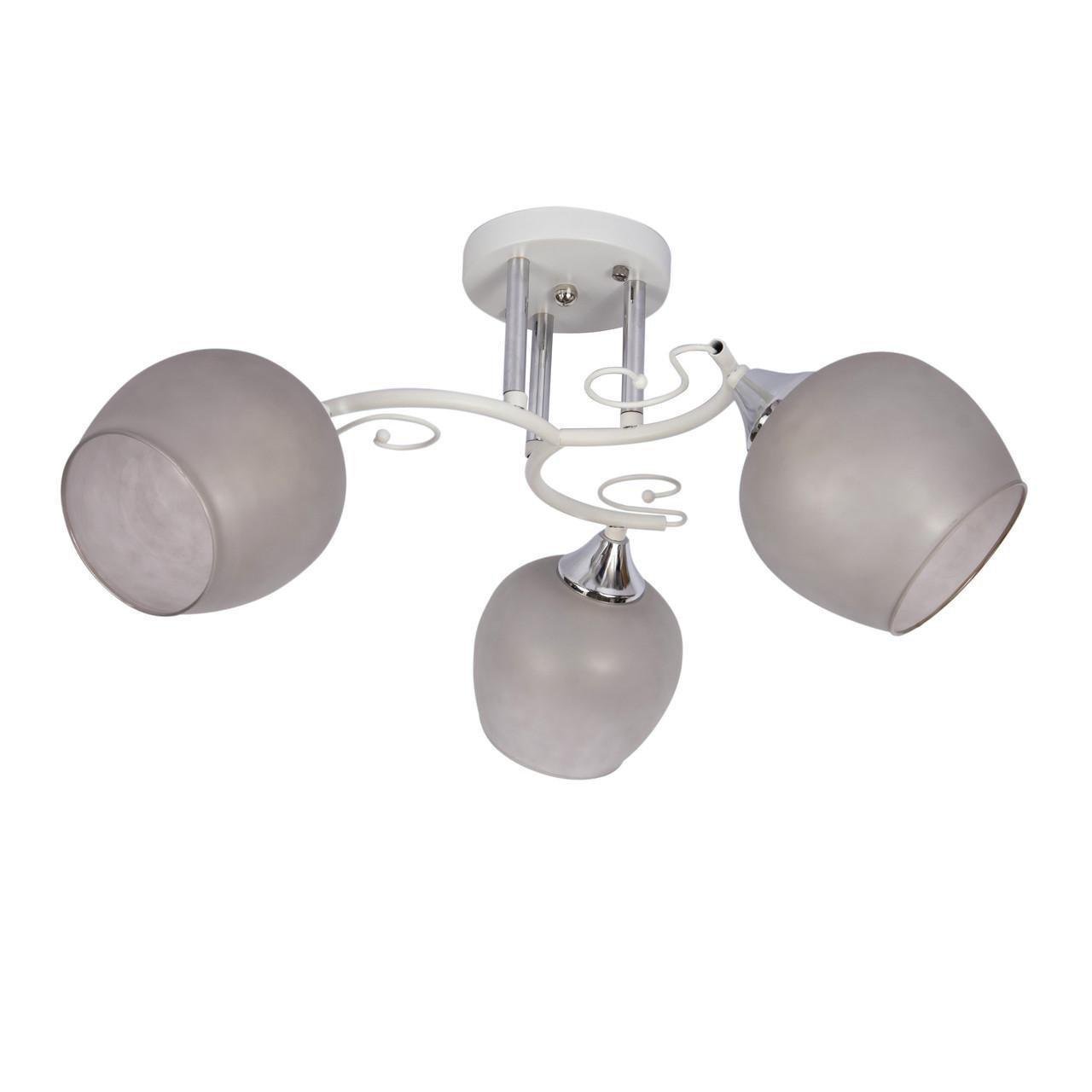 Люстра стельова Sunlight N5993/3 3х60 Вт 54 см Білий (21879342)