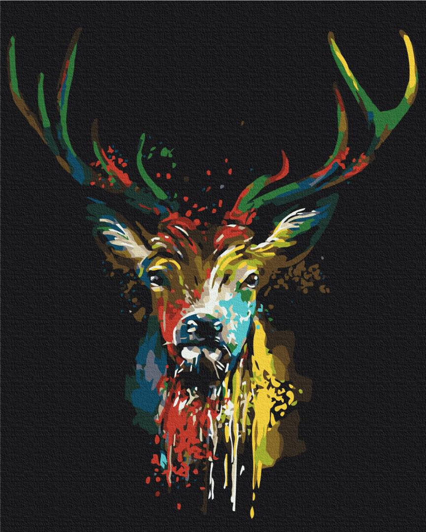 Картина по номерам Brushme Красочный олень 48x60 см (BS51379L) Картина по номерам Brushme Красочный олень 48x60 см (BS51379L)