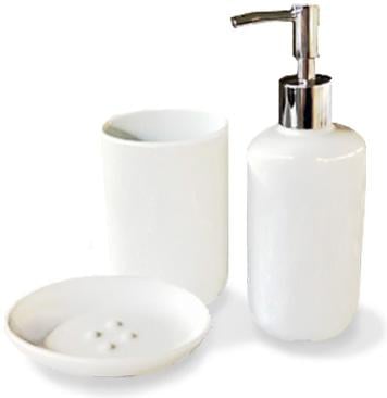 Набор аксессуаров White для ванной комнаты 3 пр. керамика (ST-888-06-000)