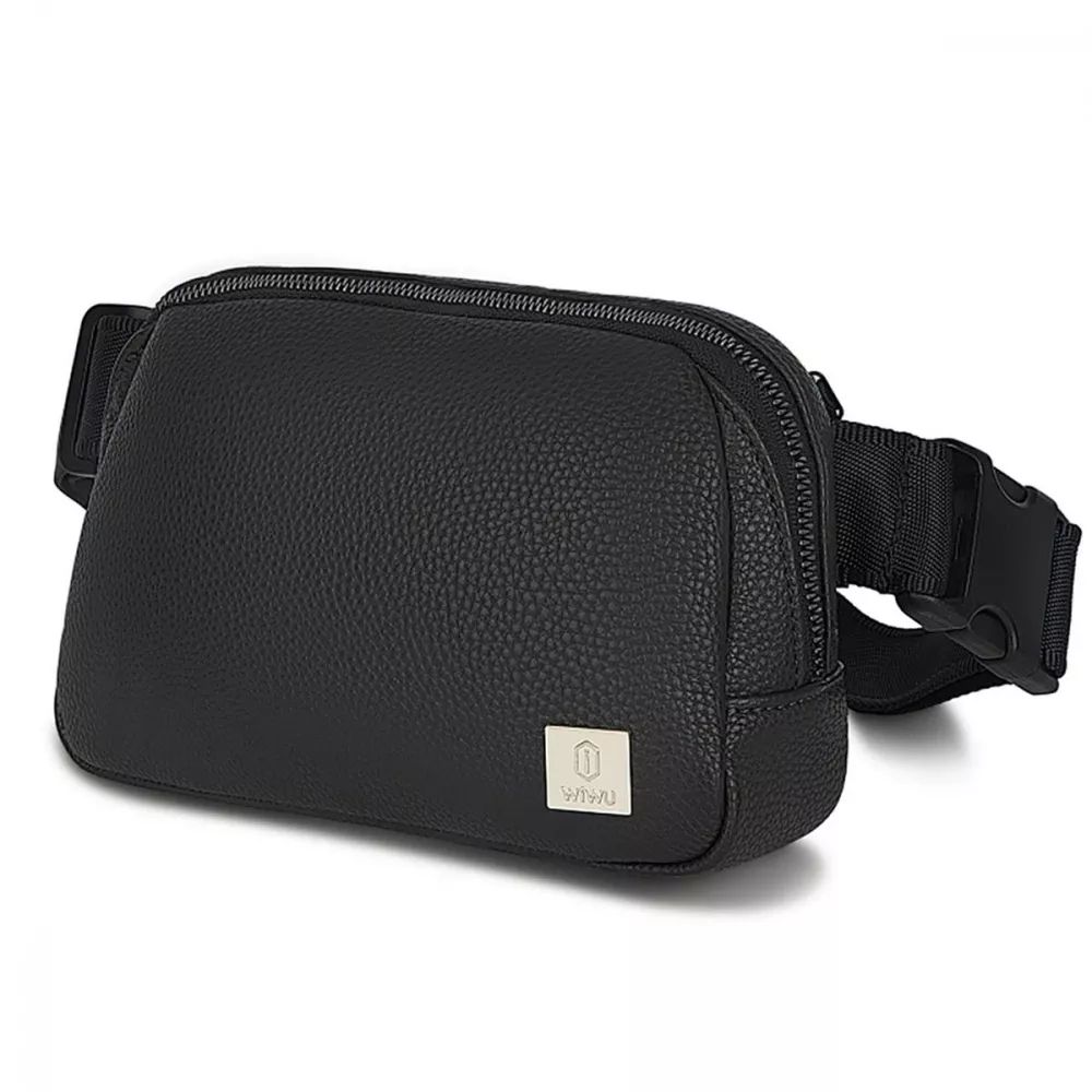 Сумка через плечо Wiwu Lulu Crossbody Bag из экокожи водостойкая Black (630074)
