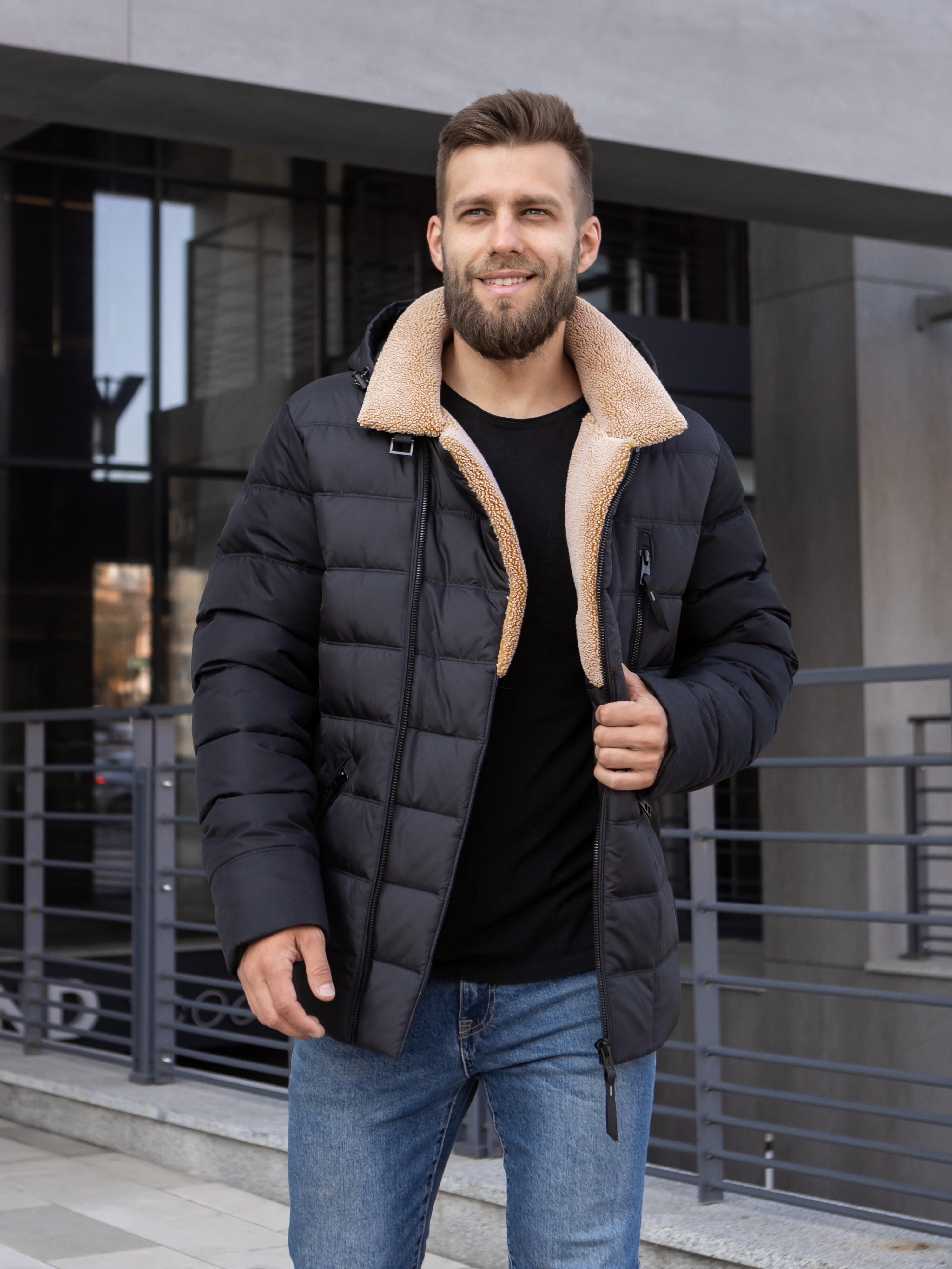 Куртка мужская зимняя Vavalon 269-V р. 68 Черный (29159271) - фото 2