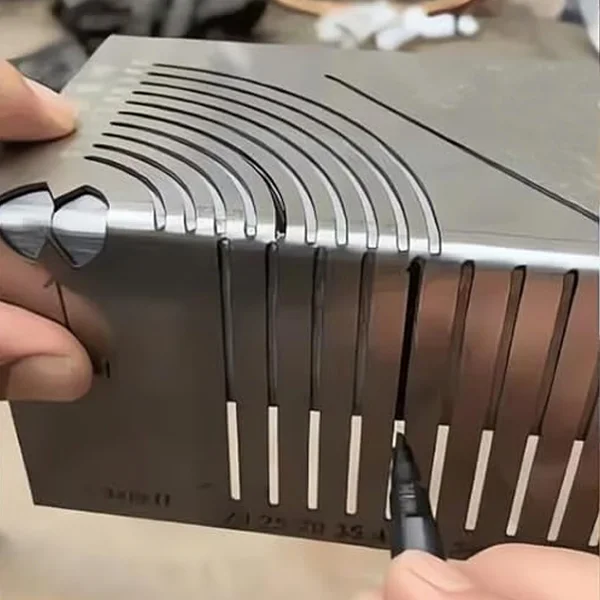 Разметочный шаблон для маркировки углов и дуг на металлическом профиле (C01279) - фото 3 Разметочный шаблон для маркировки углов и дуг на металлическом профиле (C01279) - фото 3